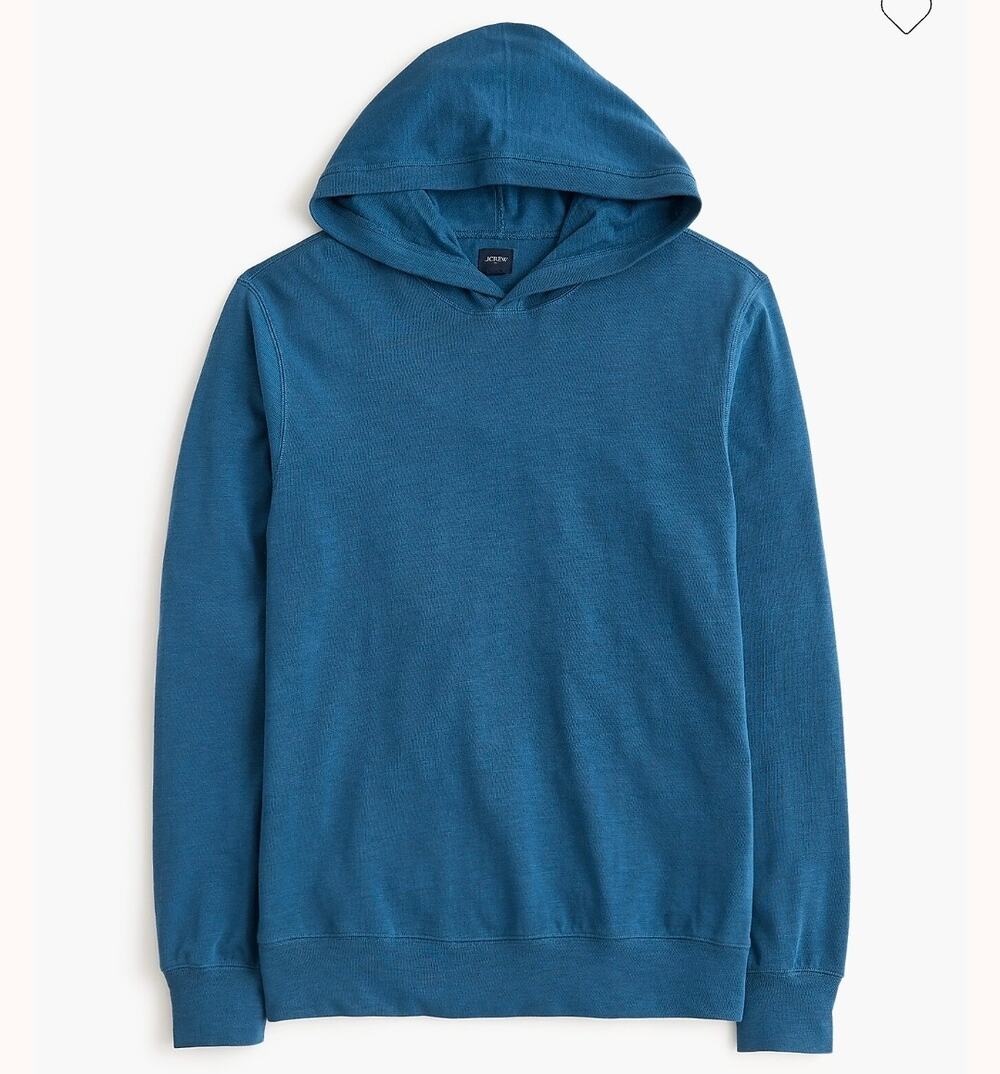 J.crew Slub cotton hoodie mens size small estate blue style CO393.
